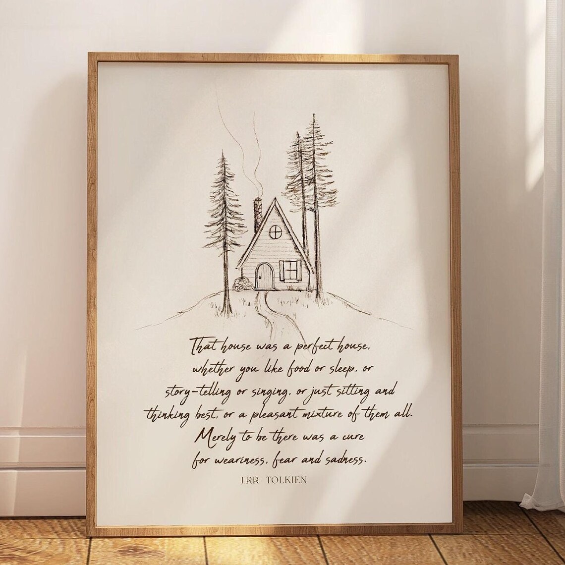 J.R.R. Tolkien Quote, Lord of the Rings Art Print