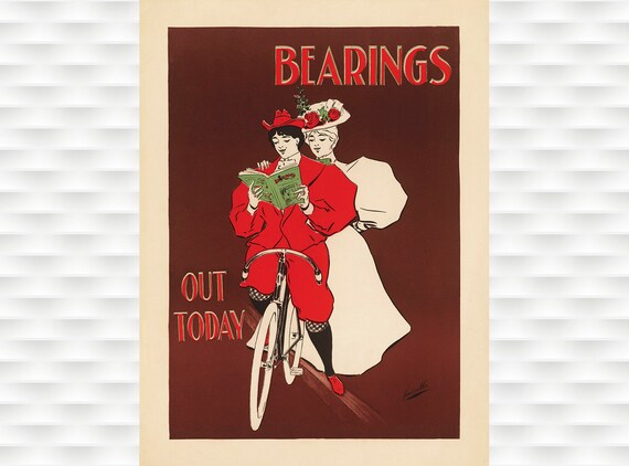 Bearings Out Today Vintage Cycling Magazine Advertisement Poster