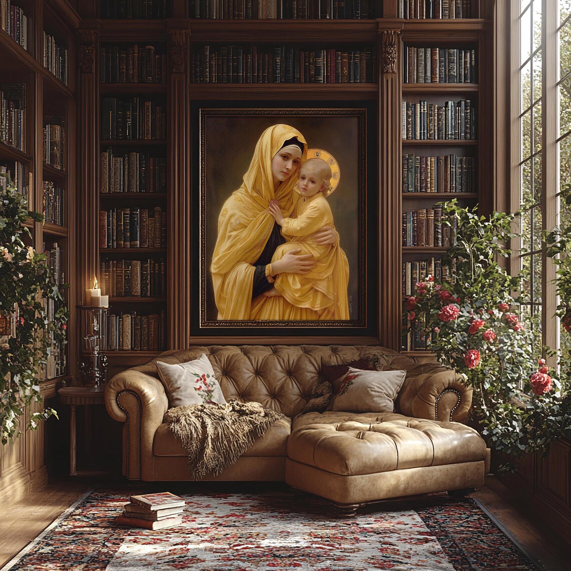 Madonna And Child Marian Catholic Art Print - Image 6