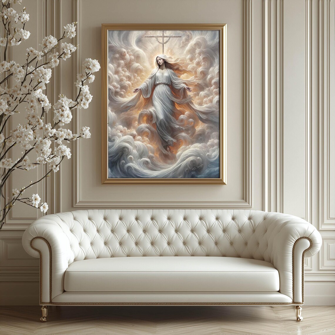 Mediatrix Of All Grace, Blessed Virgin Mary Art Print - Image 5