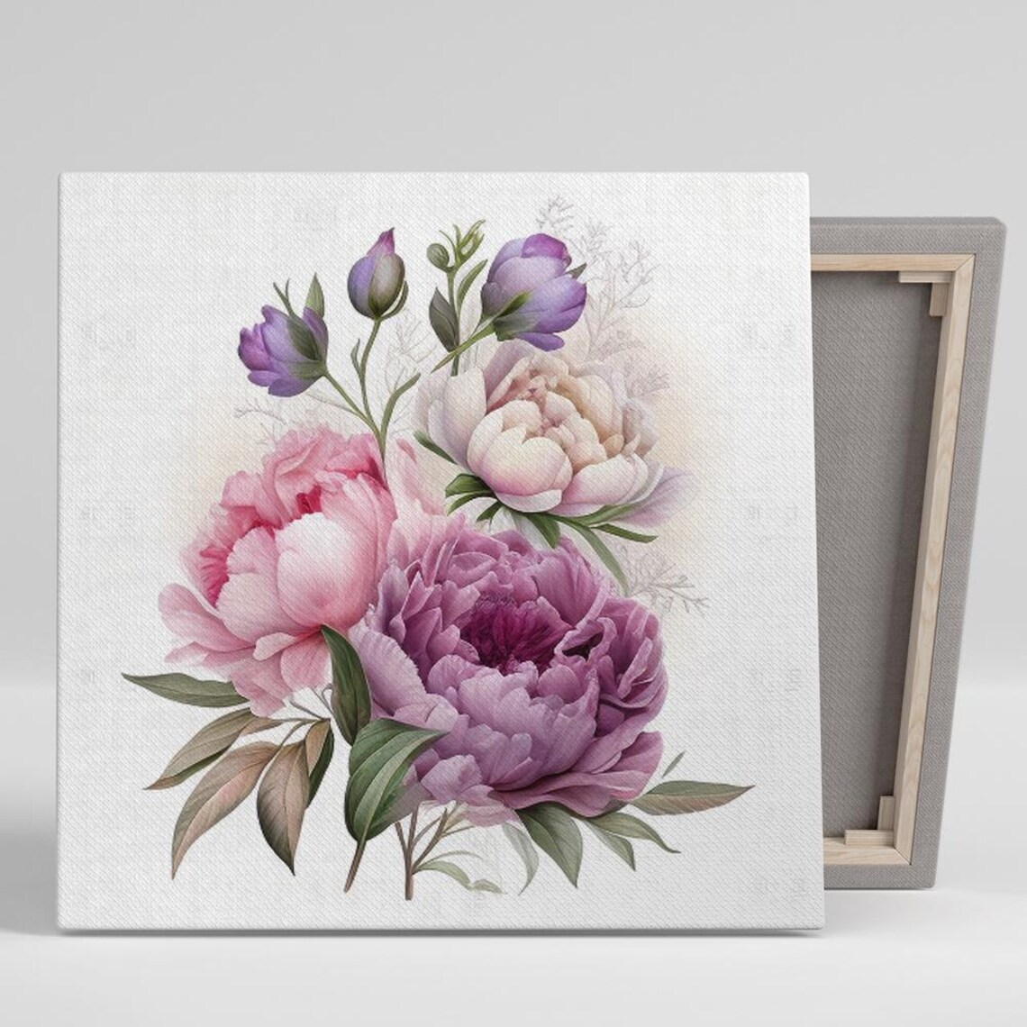 Peony Perfection, Vintage Floral Wall Art Print