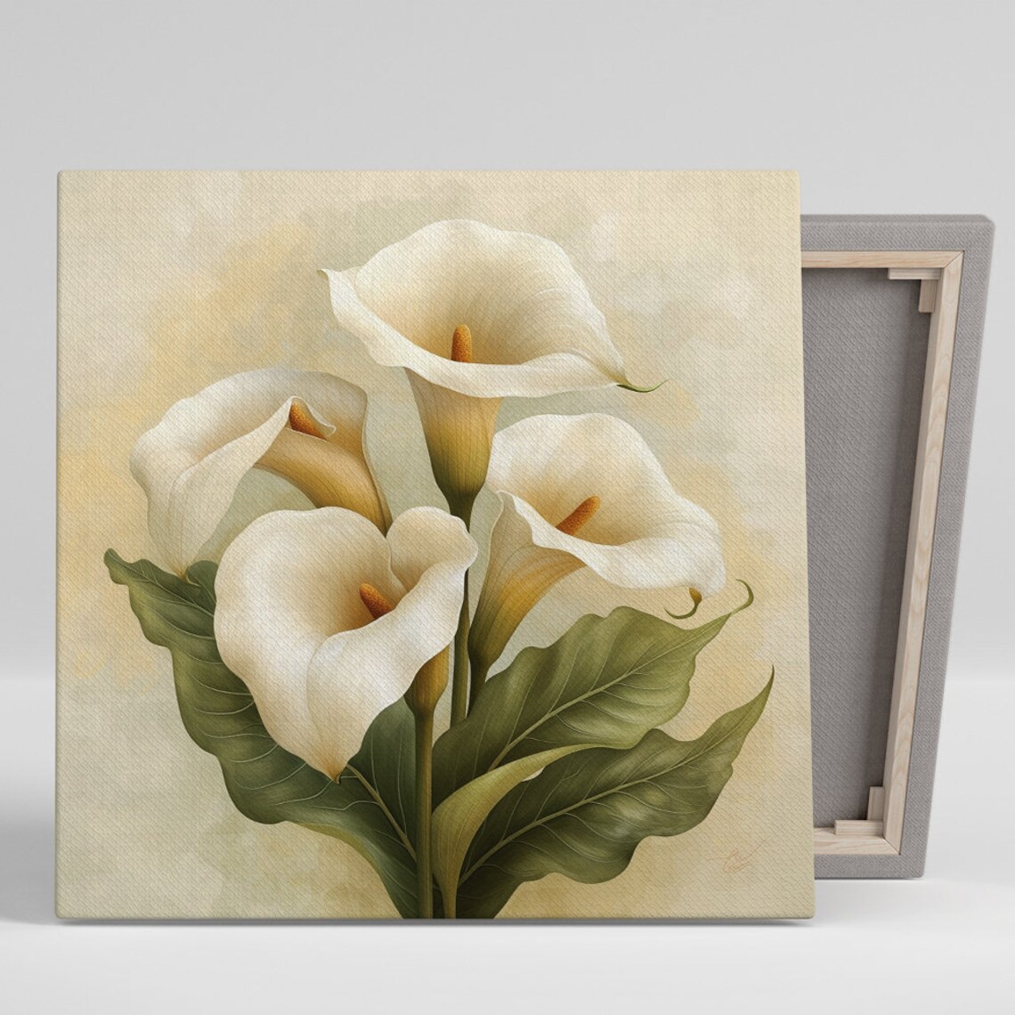 Calla Lily Modern Floral Art Print, Botanical Decor