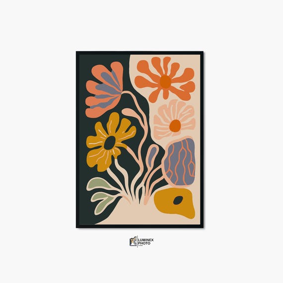 Instant Art Illustrationabstract Floral Photography Print Scandinavian Home Decor