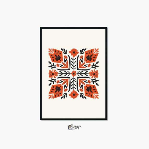 Instant Art Illustrationnordic Abstract Flower Photography Print Scandinavian Wall