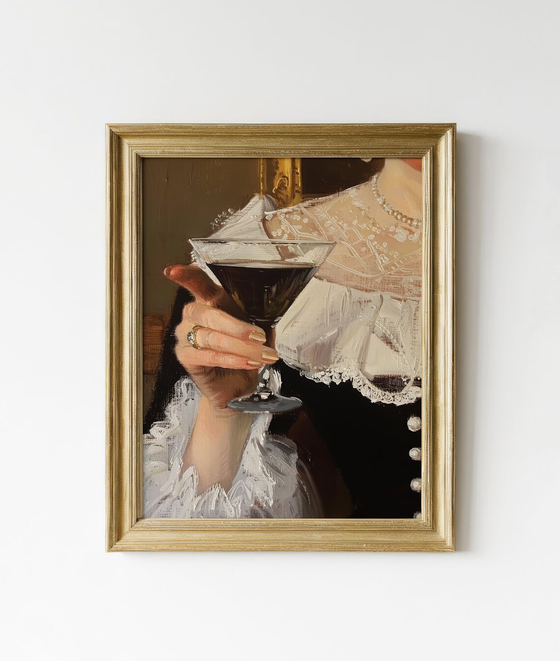 Vintage Espresso Martini Art Print, Cute Bar Cart Decor - Image 2