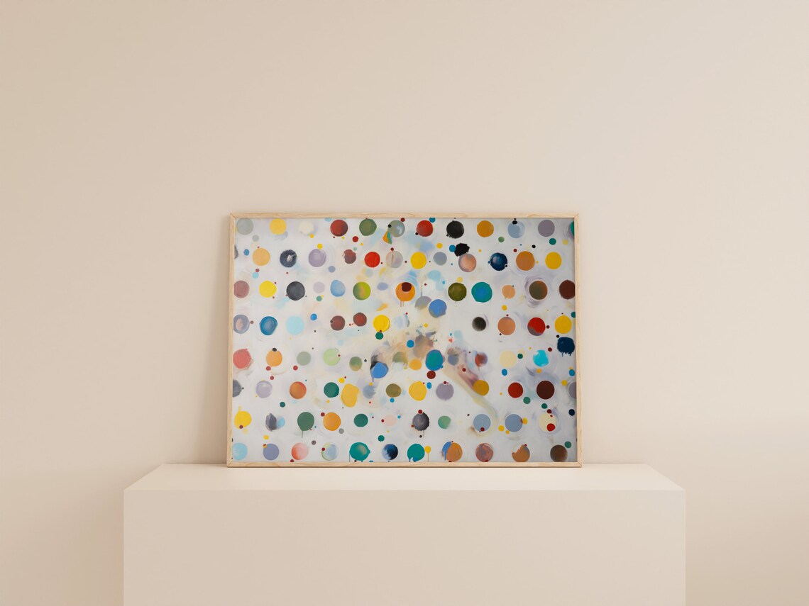 Polka Dot Painting Maximalist Apartment Art Print - Image 3