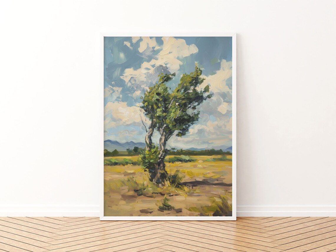 Rustic Nature Painting, Modern Farmhouse Art Print - Image 3