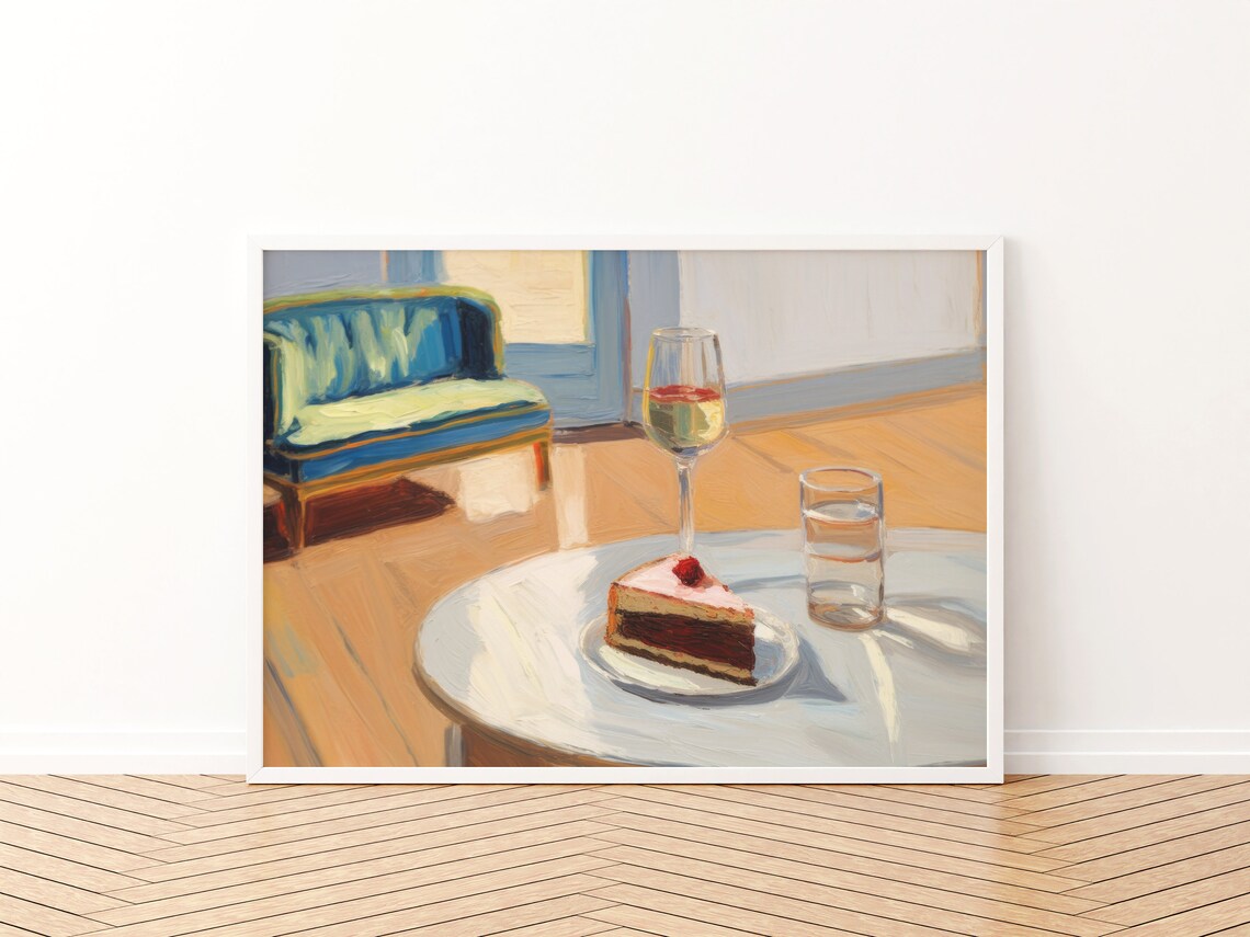 Retro Dining Room Dessert Art Print, Bar Cart Decor - Image 3