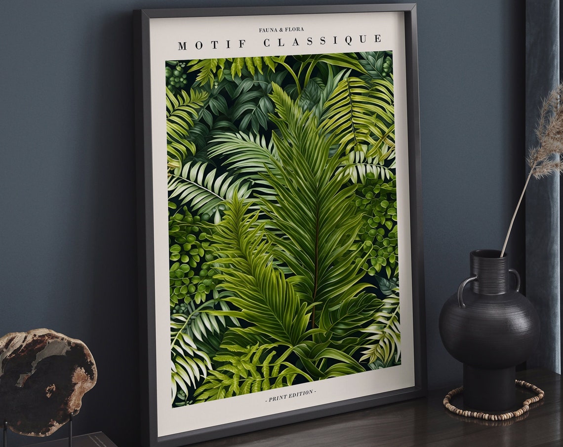 Fauna Flora Motif Classique Green Fern Foliage Edition Poster - Image 5