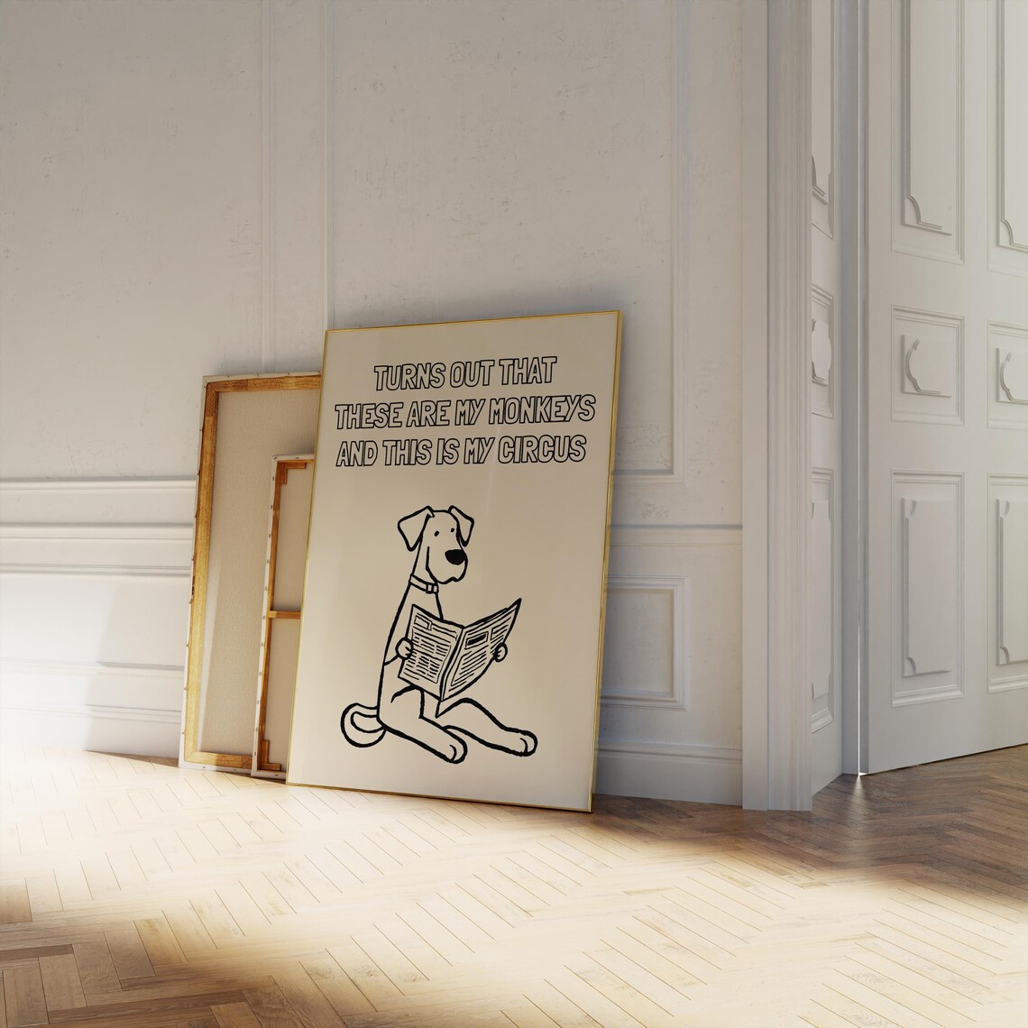 My Monkeys And My Circus, Minimalist Quote - Image 2