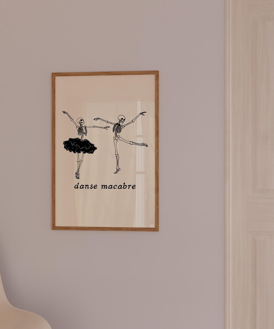 Danse Macabre Skeleton Ballet Dancers Funny Halloween Poster - Image 5