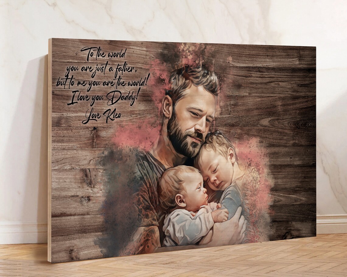 Personalized Grandpa Gift Art Print for Dad or Husband - Image 2