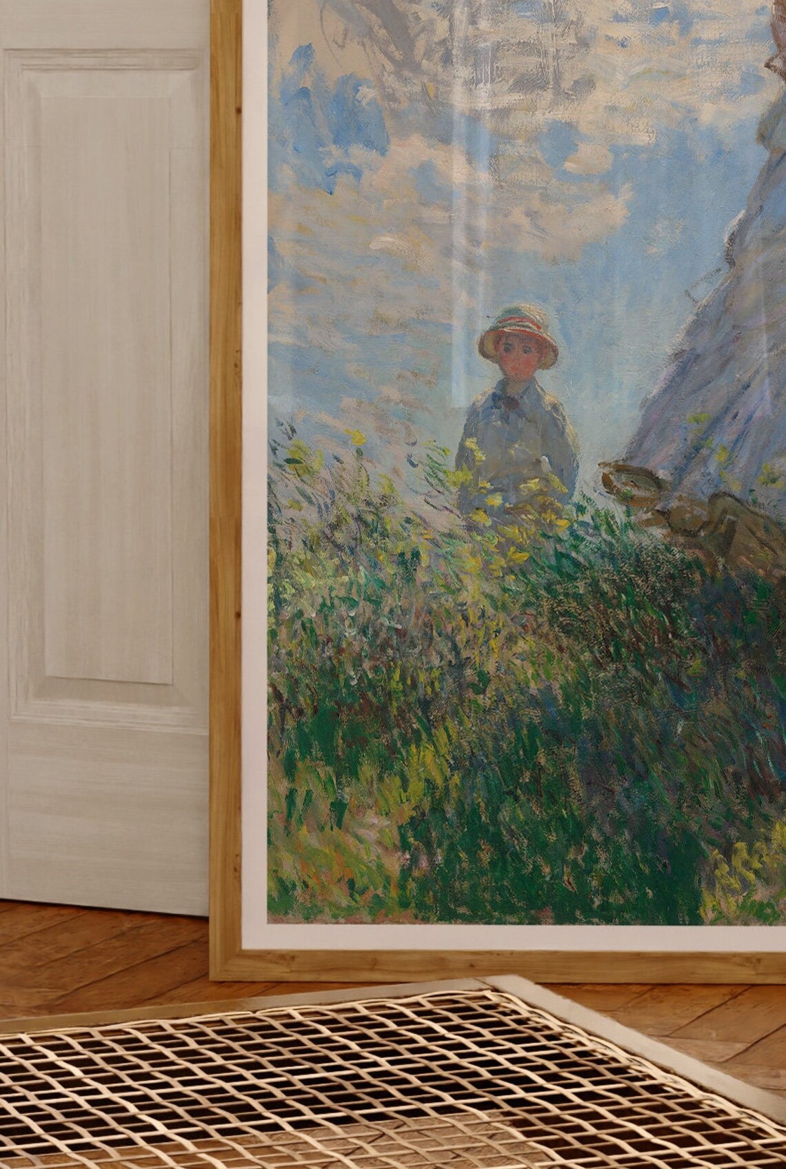Claude Monet Woman With A Parasol Madame Monet Impressionist Art Poster - Image 3