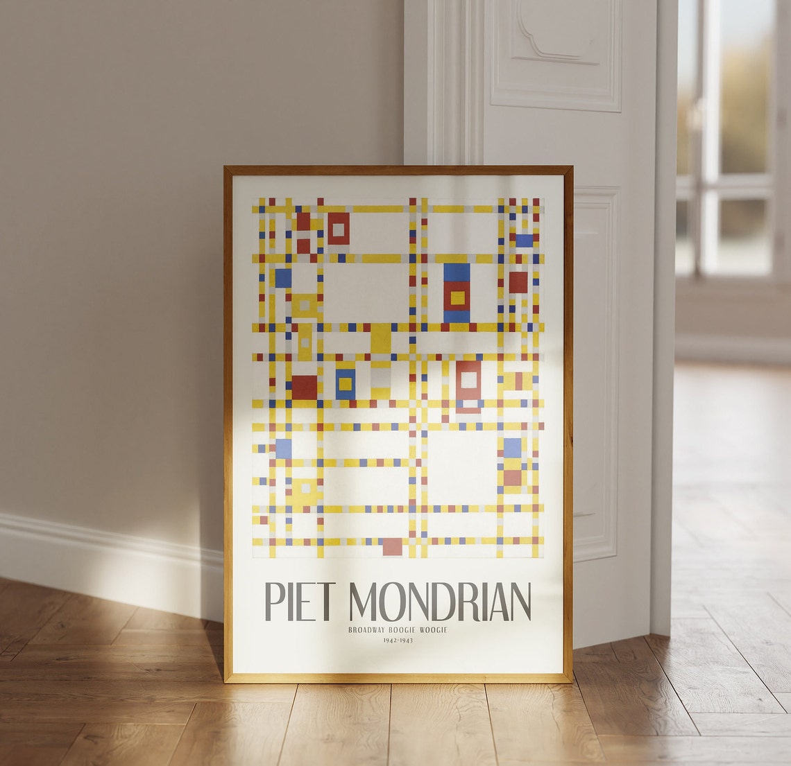 Piet Mondrian Broadway Boogie Woogie 1942 Grid Rhythm Poster - Image 4