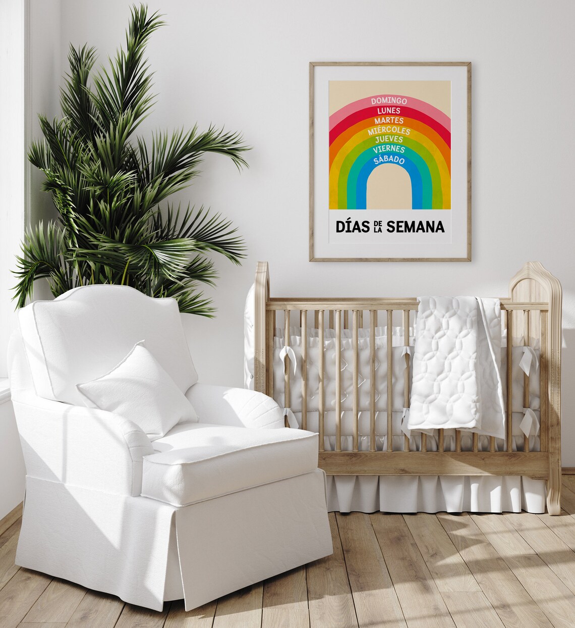 Dias De La Semana Spanish Days Of The Week Rainbow Kids Poster - Image 5