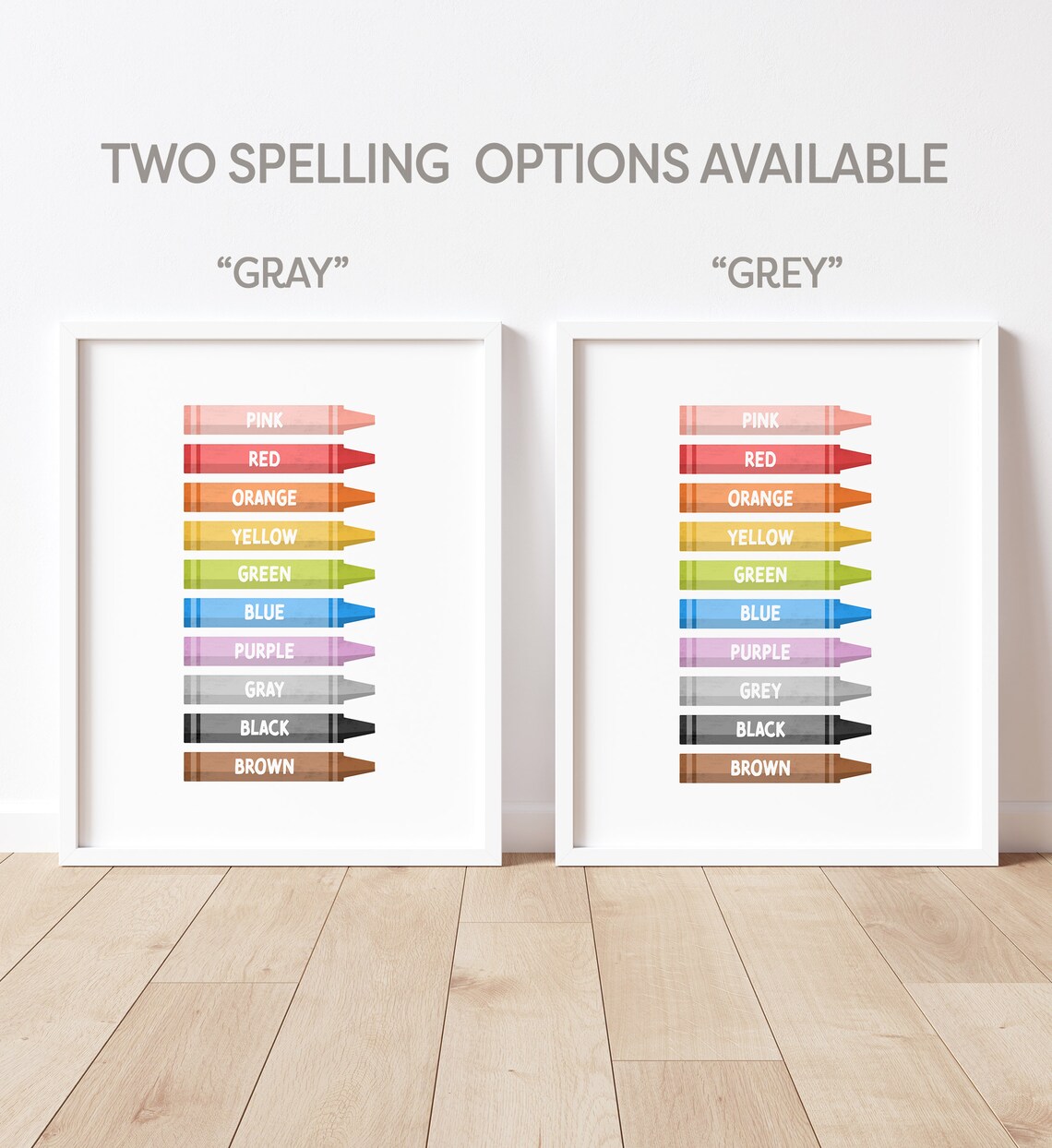 Colors Educational Poster, Classroom Learning Art Print - Image 6