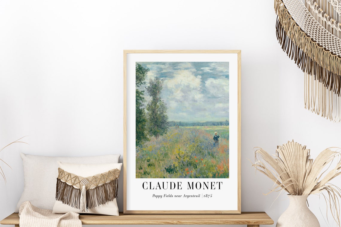 Claude Monet Poppy Fields near Argenteuil 1875 Meadow Poster - Image 5