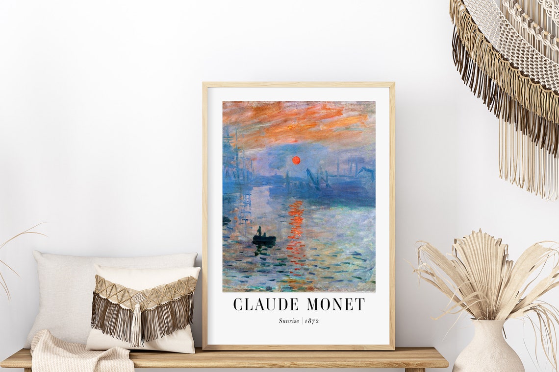 Claude Monet Sunrise 1872 Le Havre Impressionist Harbor Poster - Image 5