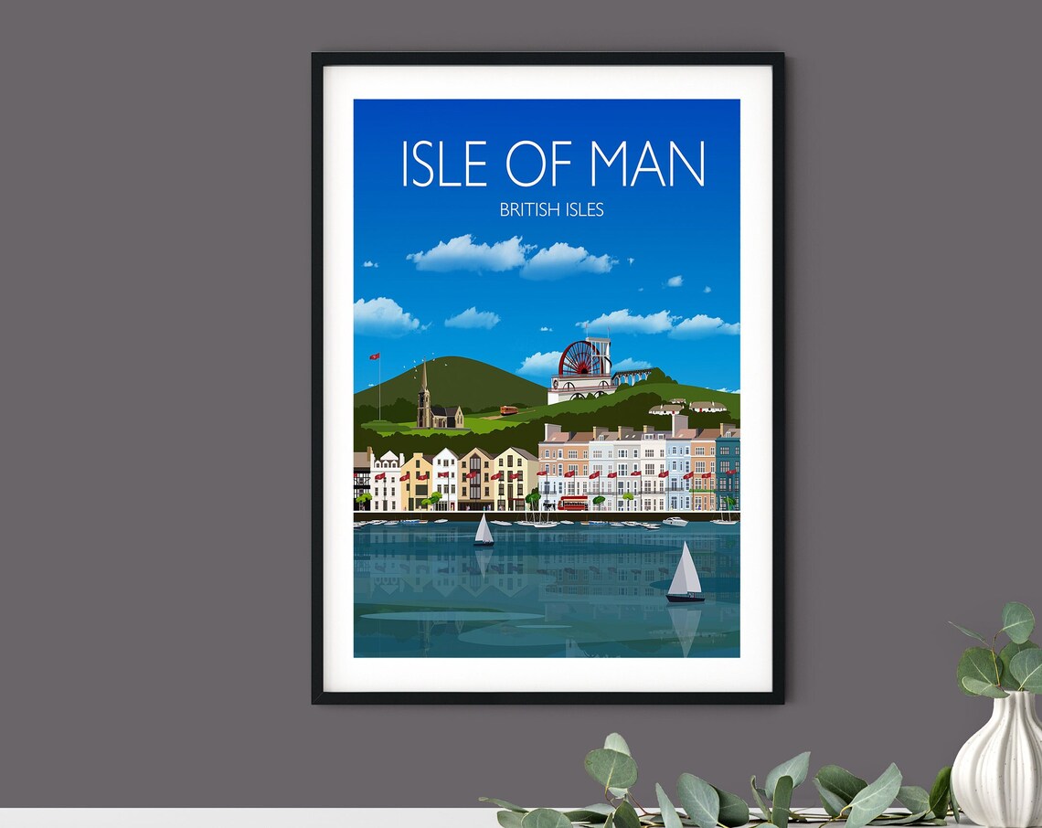 Isle Of Man Travel Poster, British Isles UK - Image 5