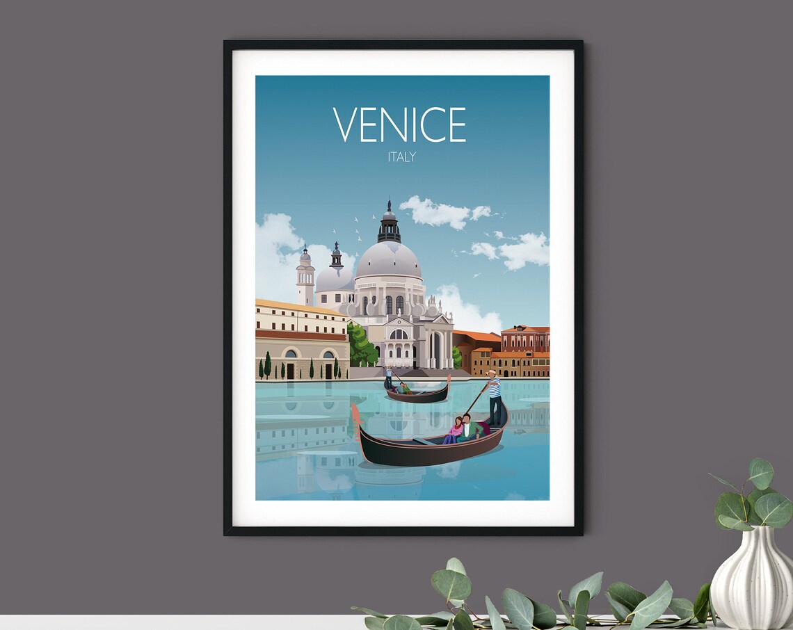 Venice Travel Poster, Italy Cityscape Art Print - Image 3