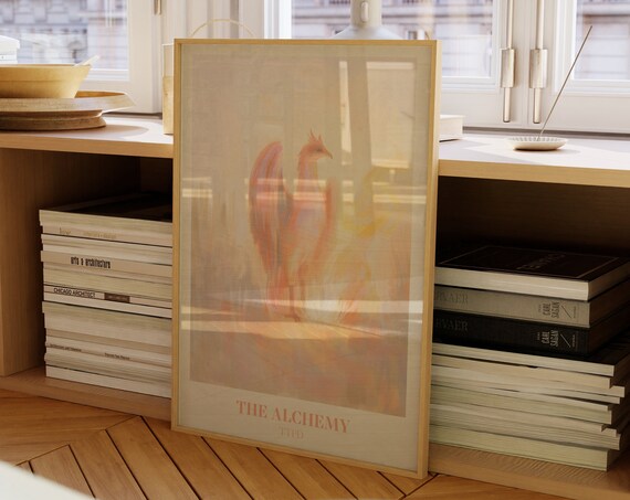 Taylor Swift The Alchemy TTPD Blush Watercolour Floral Wall Art