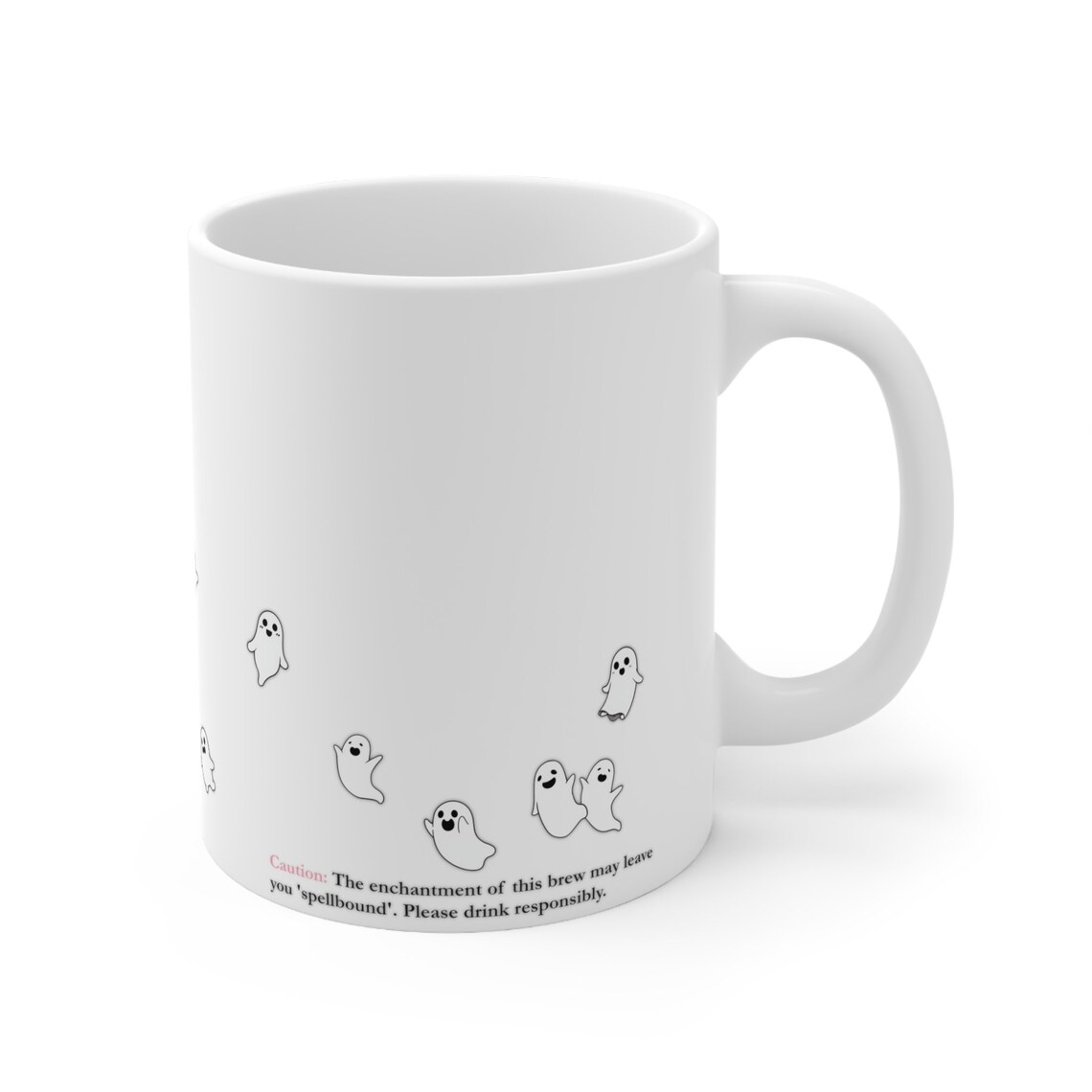 Witch Ghosts Halloween Mug, Hot Chocolate Or Coffee - Image 3