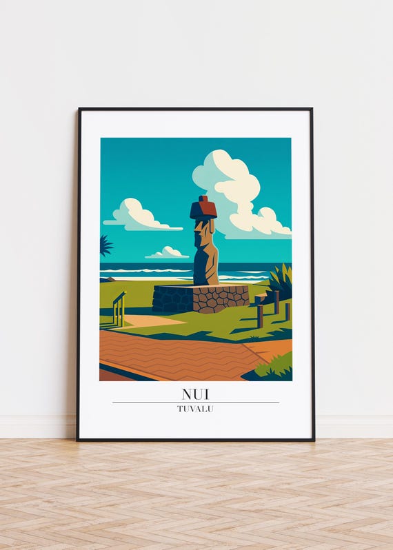 Nui Cityscape Poster Modern Minimalist Art Print