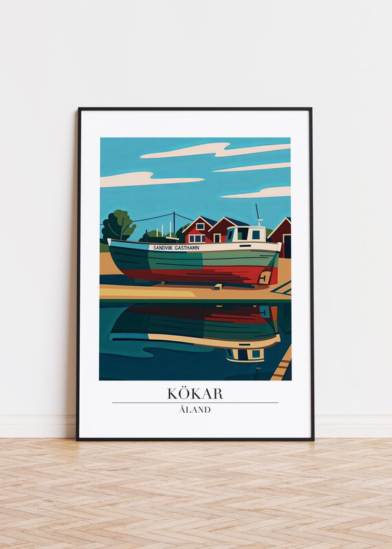 Kkar Illustration Art Print Modern Scandinavian Design