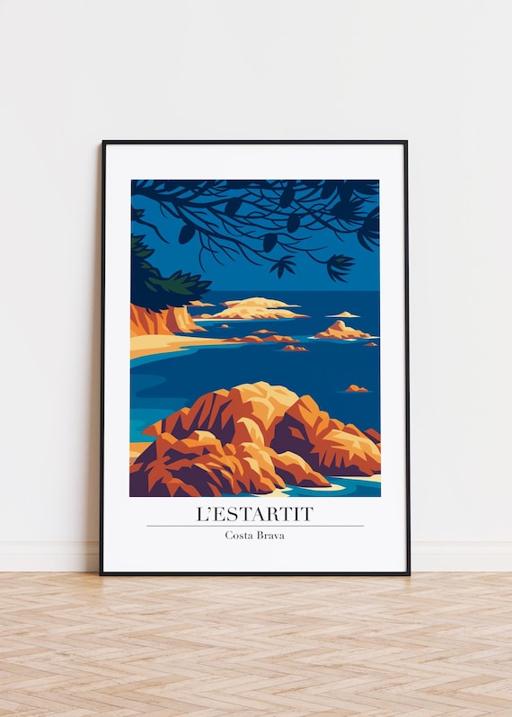 Lestartit Spain Modern Travel Poster