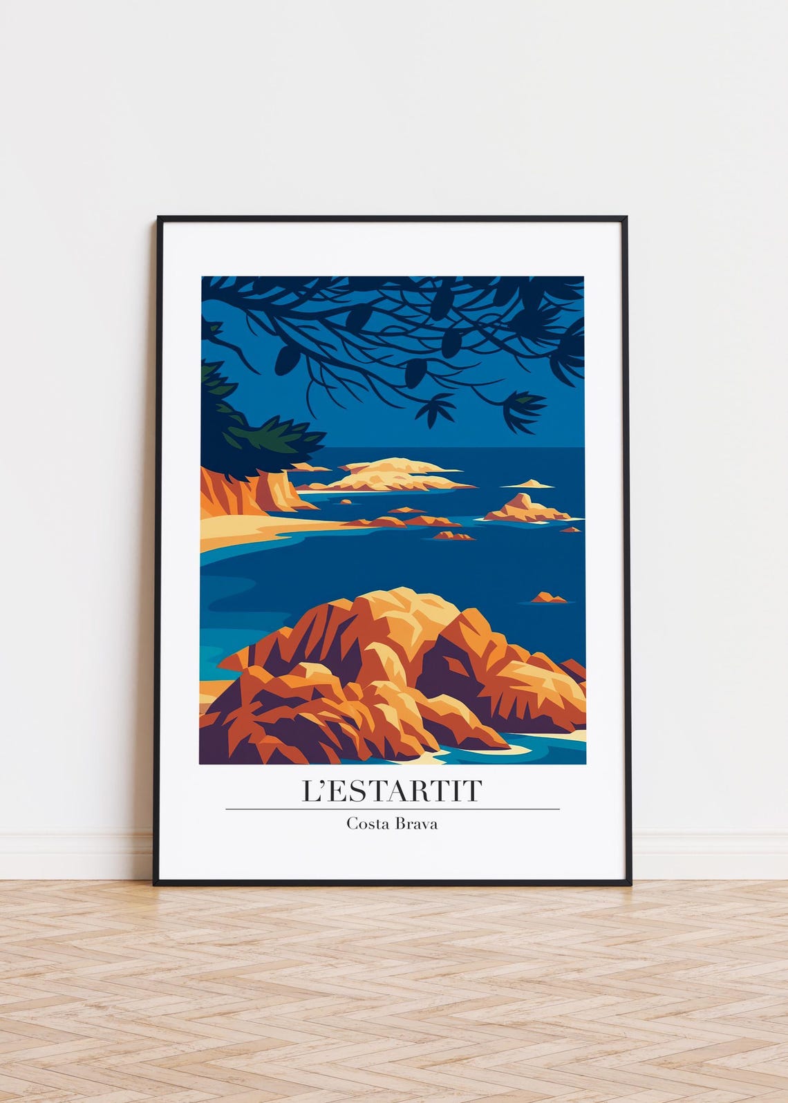 Lestartit Spain Modern Travel Poster