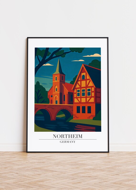 Northeim Germany Poster Minimalist Travel Art Print