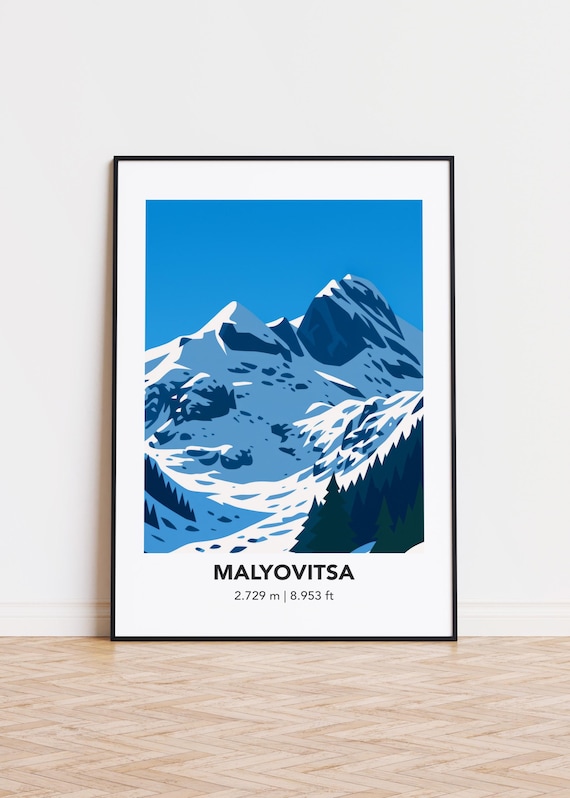 Malyovitsa Mountain Modern Minimalist Art Print