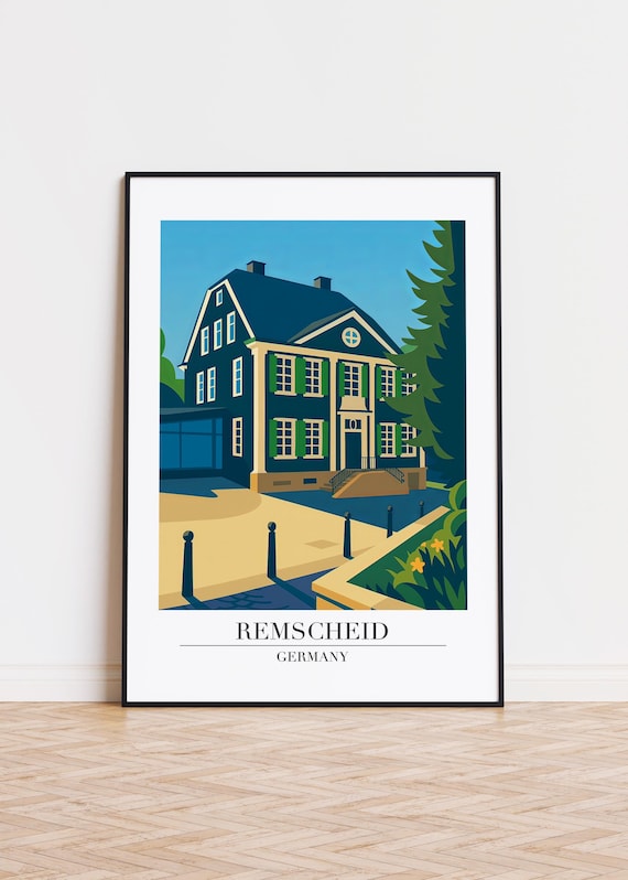 Remscheid Germany Poster City Illustration Art Print