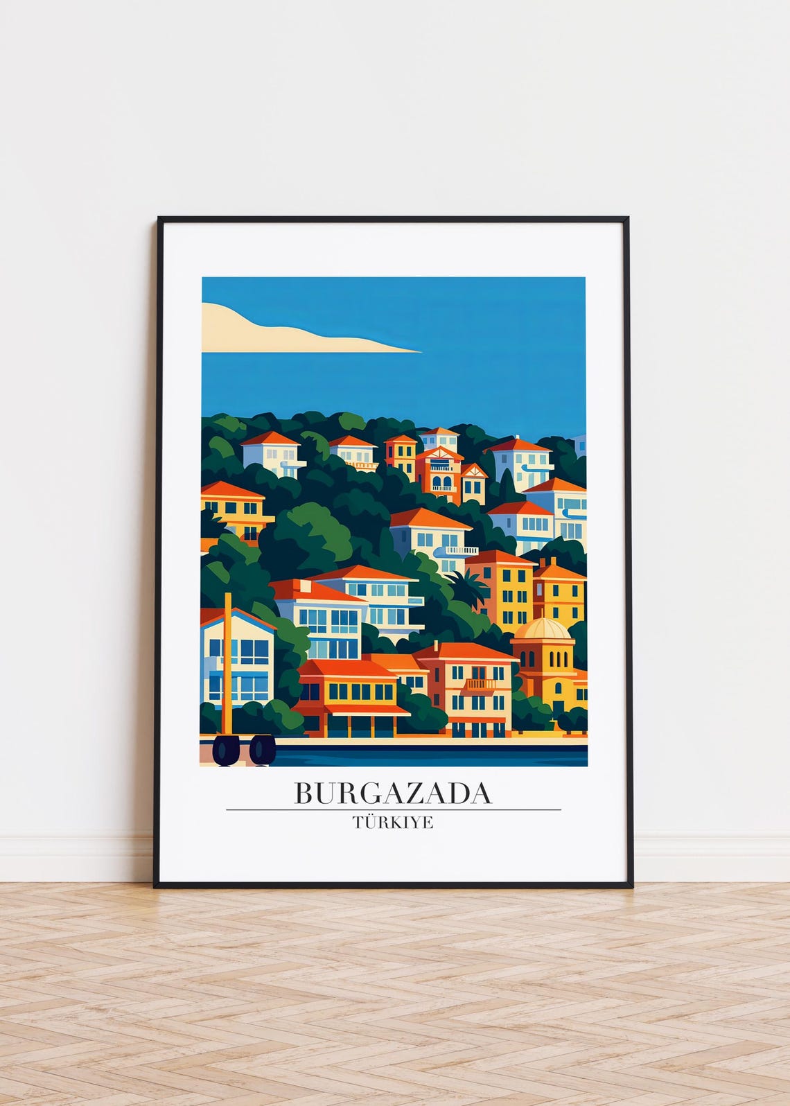 Burgazada Island Travel Poster