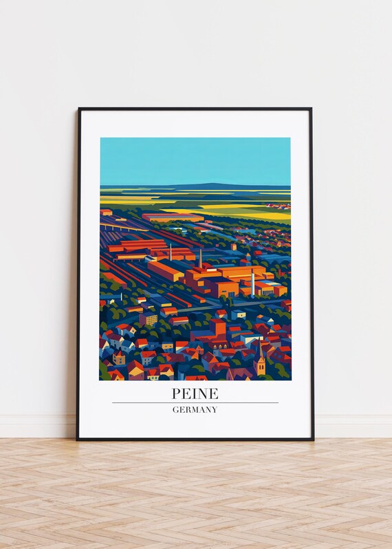 Peine Germany Poster City Illustration Art Print