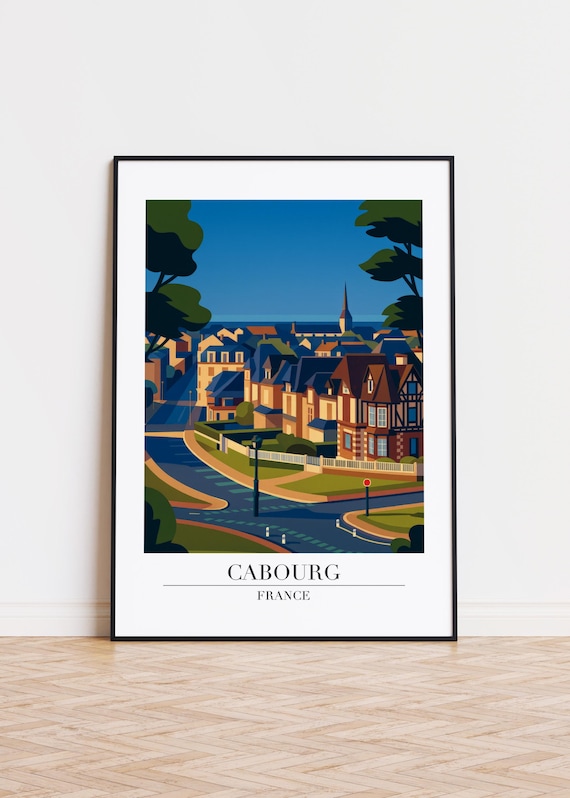 Cabourg France Minimalist Travel Poster