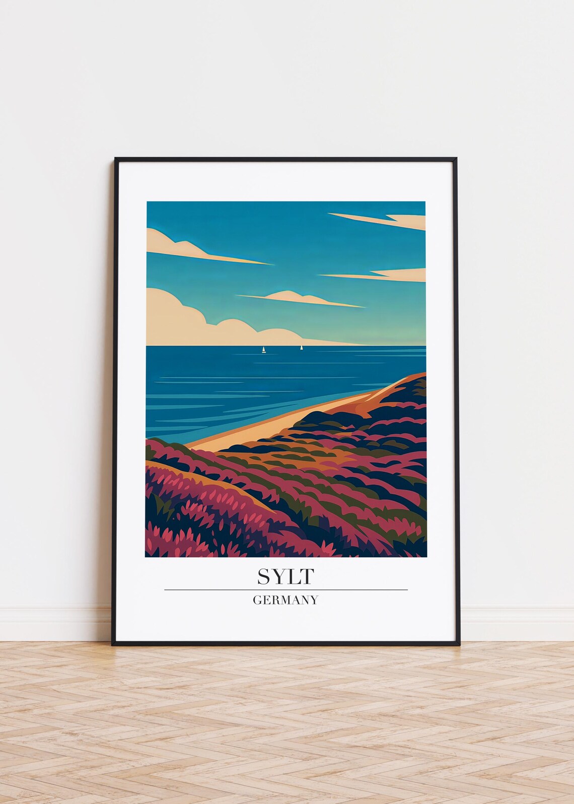 Sylt Germany Modern Illustration Art Print