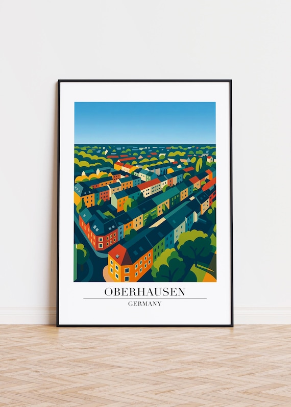 Oberhausen Germany Poster City Illustration Art