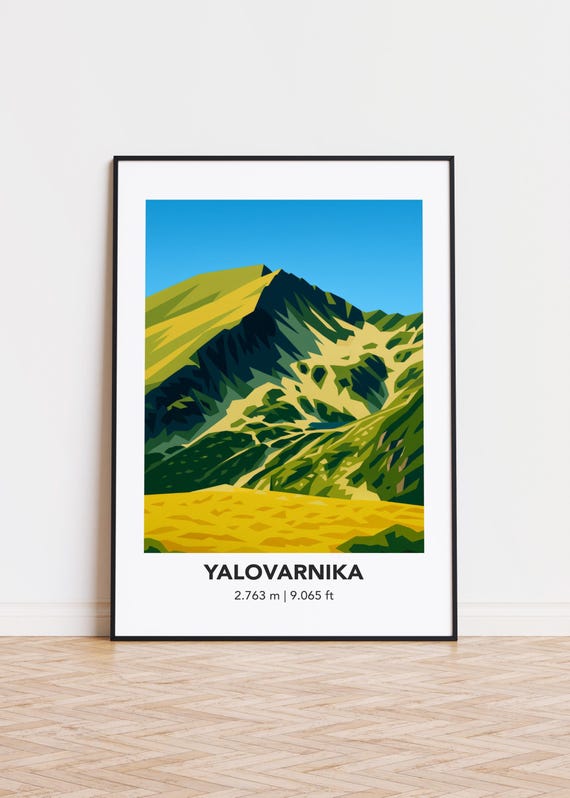 Minimalist Mountain Art Print Modern Home Decor Poster