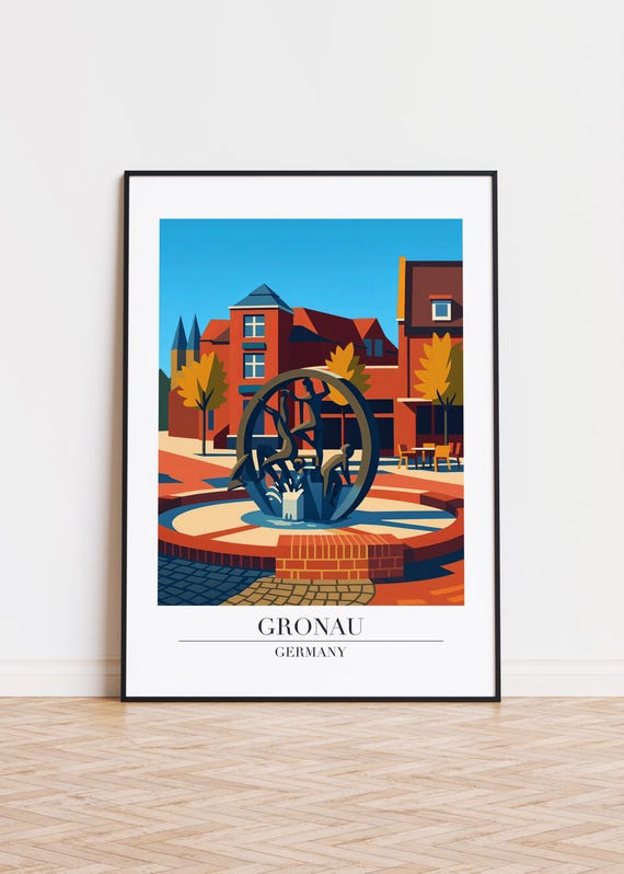 Gronau Germany Poster Cityscape Art Print