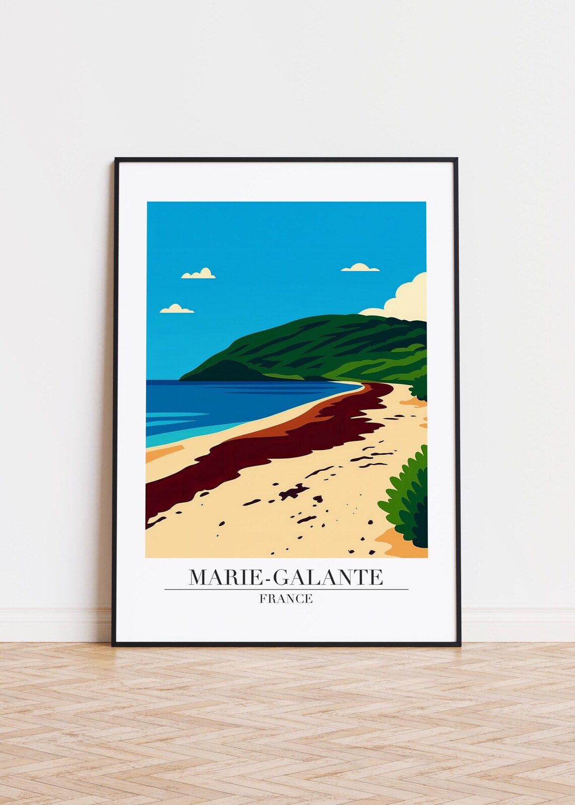 Mariegalante Travel Poster, French Island