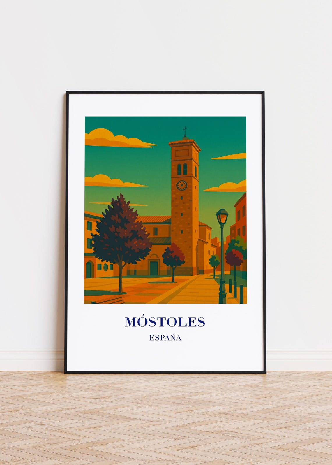 Mstoles Spain Poster Modern City Art Print
