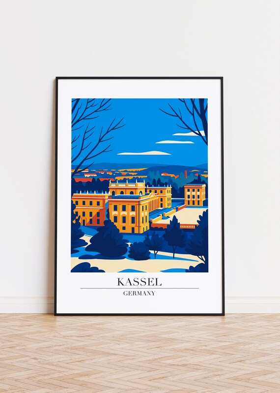 Kassel Germany Poster, City Illustration Art Print