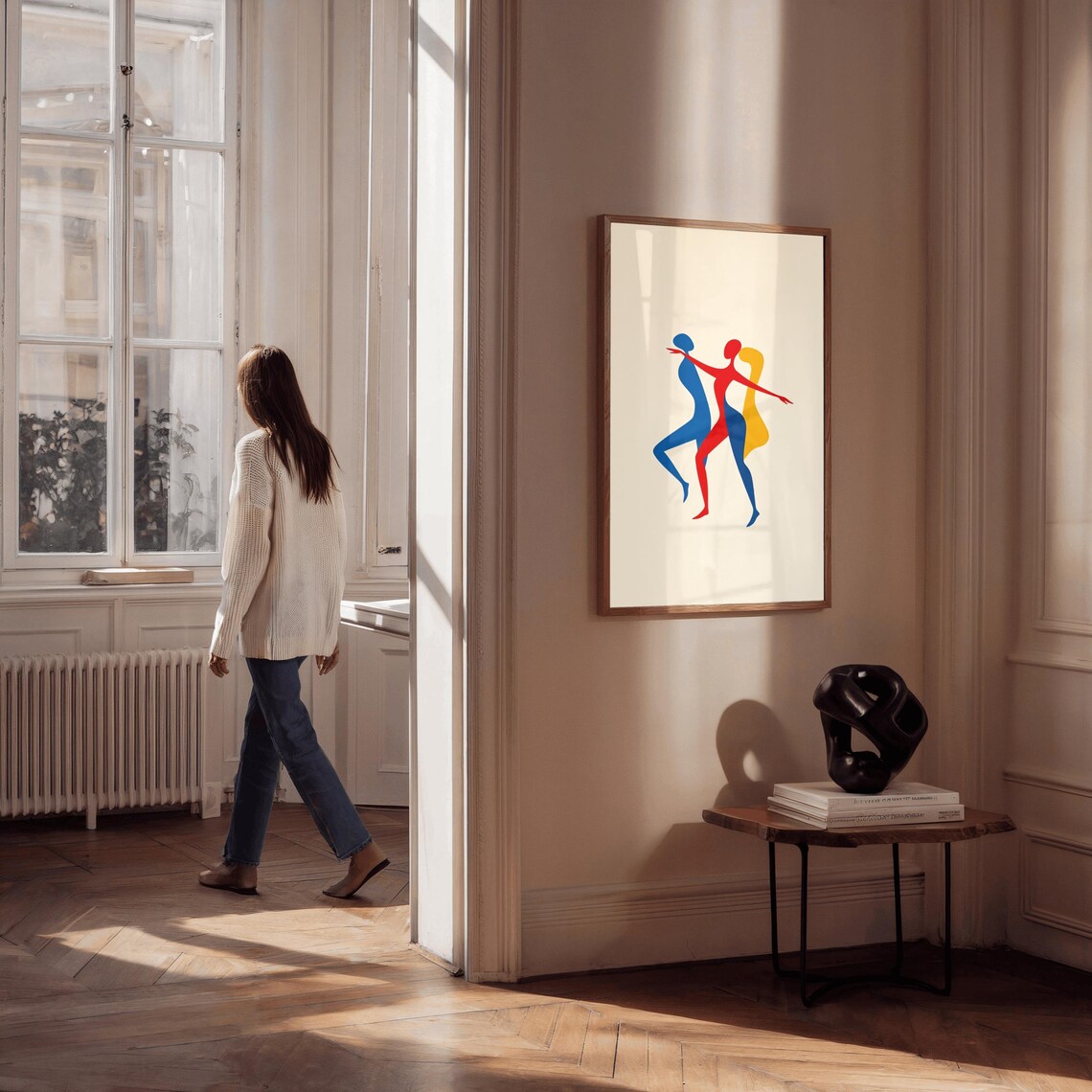 Abstract Minimalist Figure Art Print, Modern Decor - Image 2