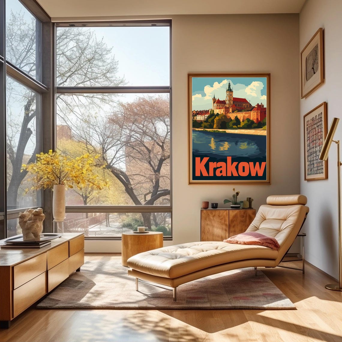 Vibrant Krakow Castle Illustration Stunning Art For Wall Decor Instant Travel Poster - Image 3
