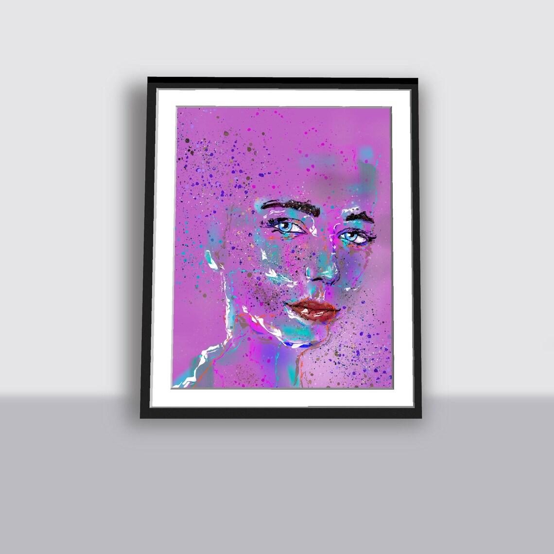 Modern Interpretation of Woman's Face, Wall Art - Image 2
