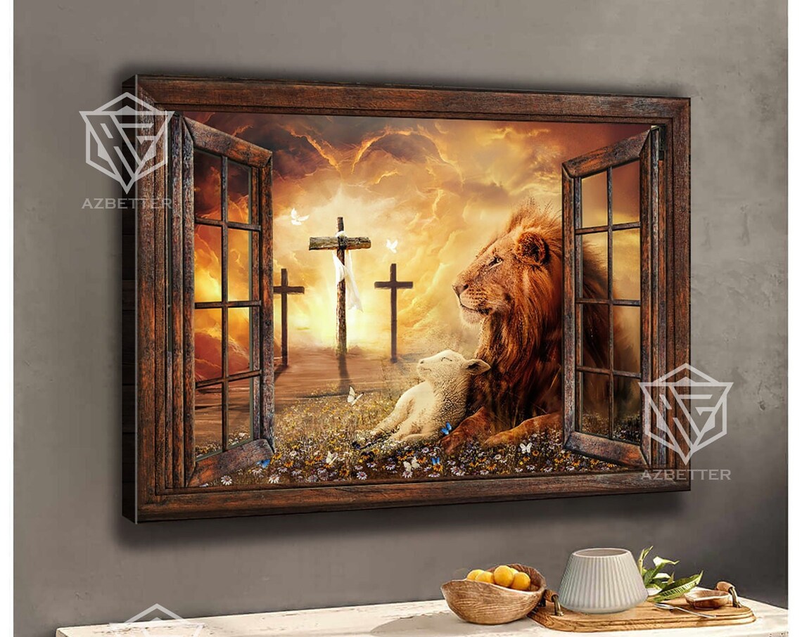 Lion Of Judah, Lamb Of God Christian Art Print