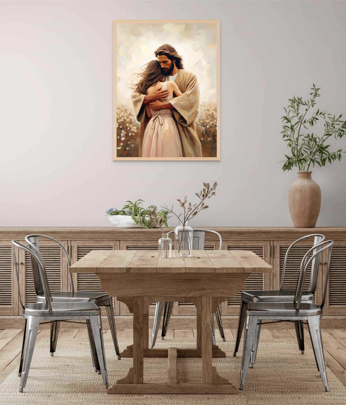 Loved And Cherished Modern Christian Art Jesus With Girl Jesus Art Lds Painting Bible Art Jesus With Woman Christian Art - Image 3