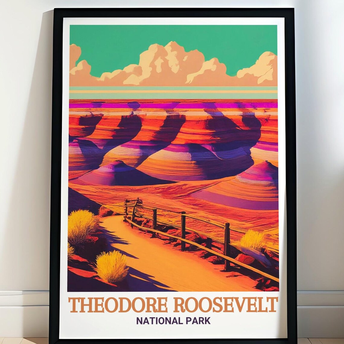 Theodore Roosevelt National Park Painted Canyon Trail Poster