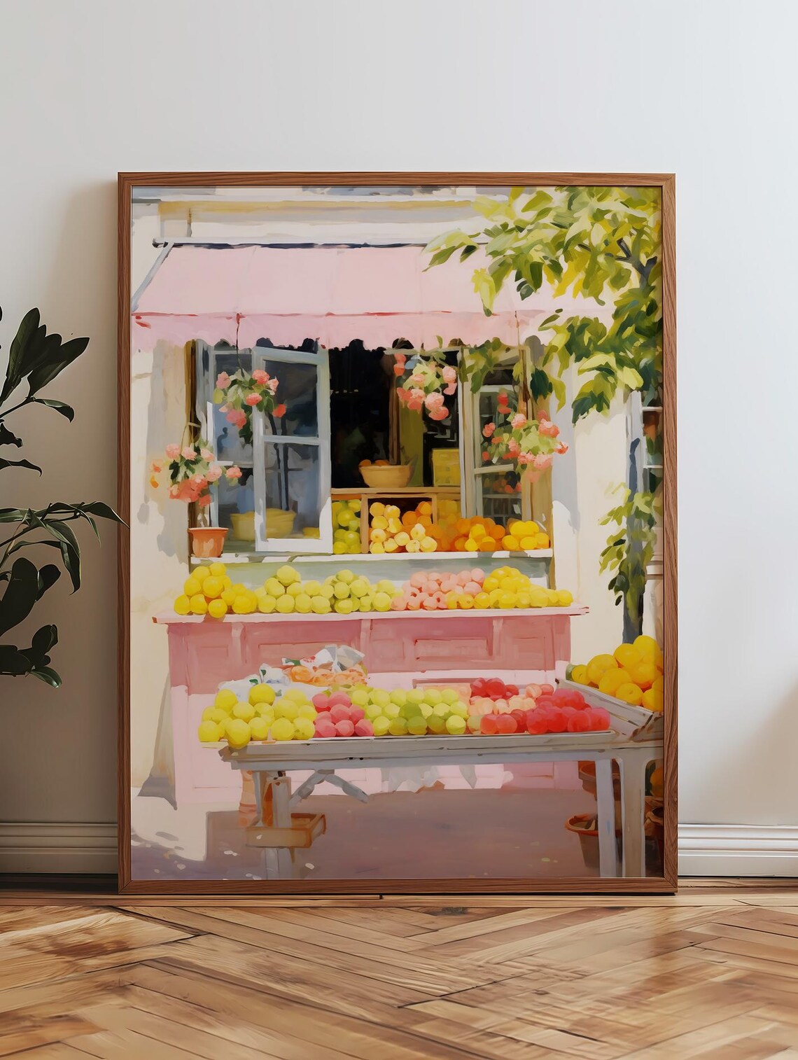 Fruits Basket Vintage Lemon Art Print, Kitchen Decor - Image 4